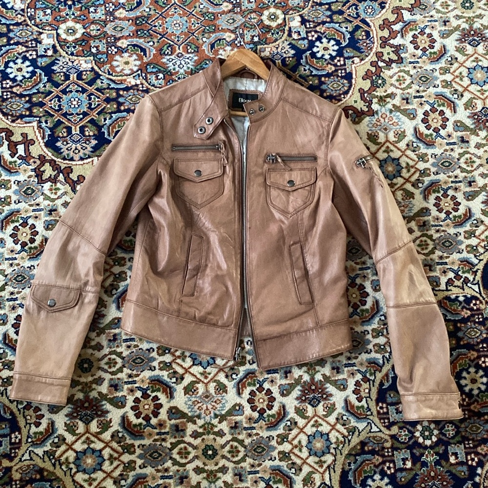 Real Leather Moto Jacket